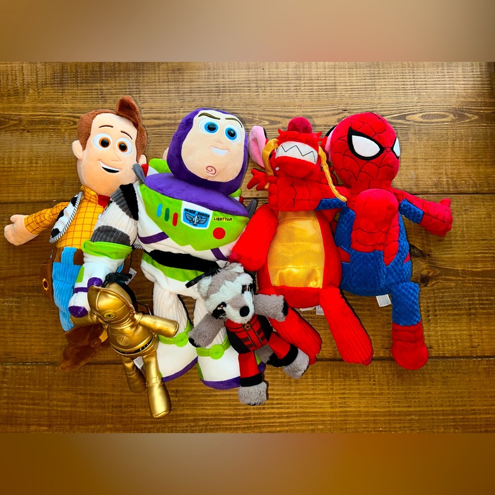 Scentsy Buzz Woody Mushu Spiderman Buddy + Rocket & C-P30 clip Bargain